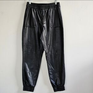 EXPRESS FAUX LEATHER JOGGERS WOMEN'S SIZE SMALL